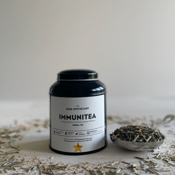 The Sage Apothecary Immunitea Herbal Tea Caddy